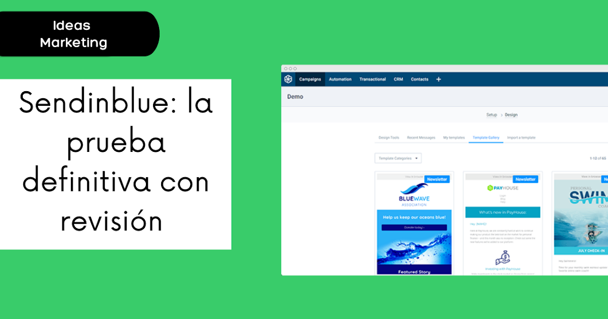 Sendinblue: la prueba definitiva con revisión y tutorial completo sobre software de correo electrónico